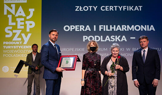 Gala wręczenia nagród Najlepszym Produktom Turystycznym Województwa Podlaskiego 2021
